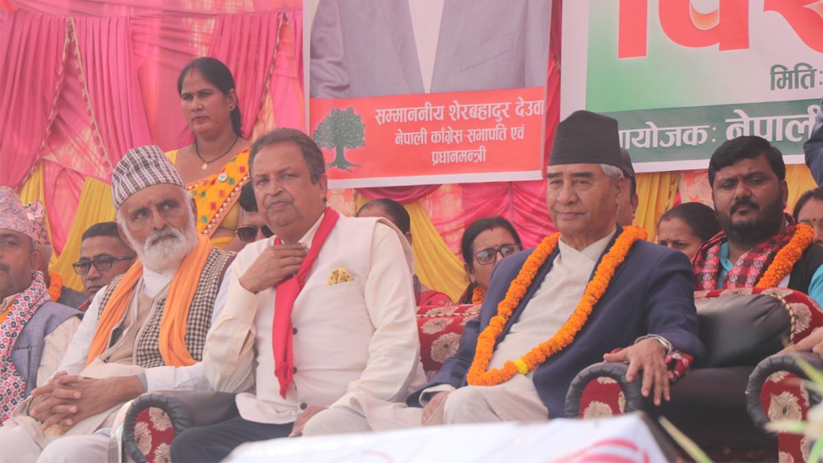 लोकतान्त्रिक–वाम र राजावादी गठबन्धनबीच प्रतिस्पर्धा : प्रधानमन्त्री देउवा